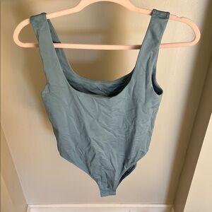 Blue bodysuit